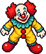 Our chair-throwing clown hero